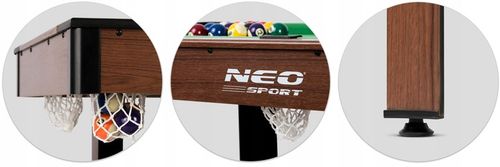 ZESTAW BILARDOWY MINI STÓŁ DO BILARDA BILARD DLA DZIECI DUŻY 4FT NEO-SPORT na Arena.pl