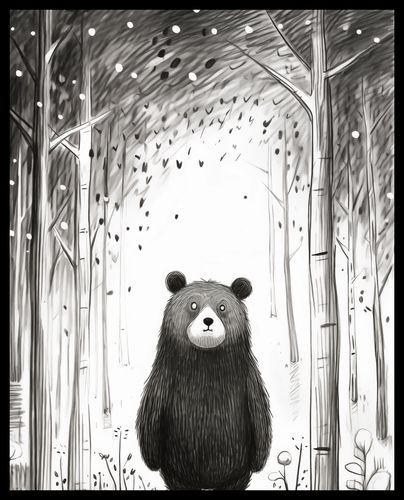 Plakat 40x50cm Ciekawski Miś na Arena.pl