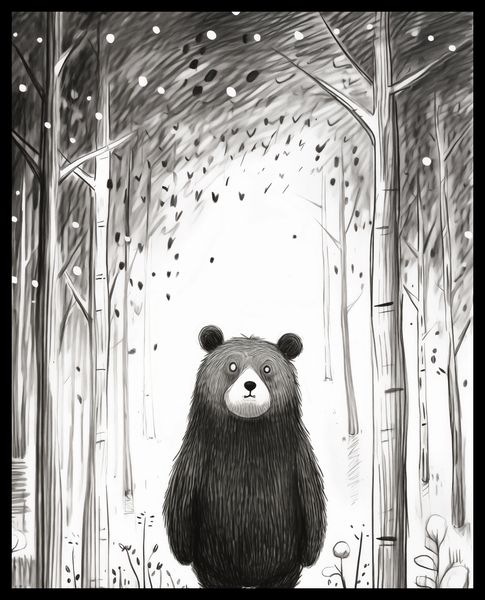 Plakat 40x50cm Ciekawski Miś zdjęcie 2