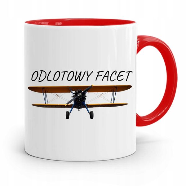 Kubek Czerwony Prezent Dla Chłopaka Odlotowy Facet Z Nadrukiem Ze Zdjęciem zdjęcie 1