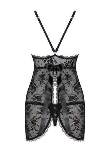 Behindy babydoll i stringi S/M. Marka Obsessive. na Arena.pl