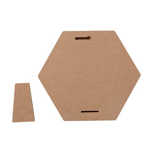 Sześciokątna ramka na zdjęcie z MDF-u do sublimacji - 17,8 x 20,3 cm na Arena.pl