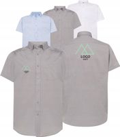 Koszula męska na krótki rękaw TWÓJ HAFT LOGO GRAFIKA firmowa 10 sztuk