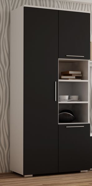 SZAFA APOLLO BIAŁO - CZARNA zdjęcie 1