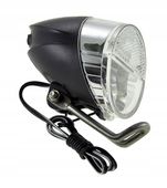 LAMPA ROWEROWA PRZEDNIA NA DYNAMO Z PODTRZYMANIEM