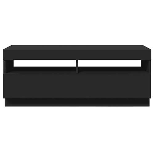 Szafka pod TV z oświetleniem LED, czarna, 100x35x40 cm na Arena.pl