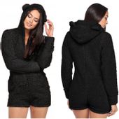 ciepła piżama kombinezon z kapturem uszy miła cieplutka jednoczęściowa l