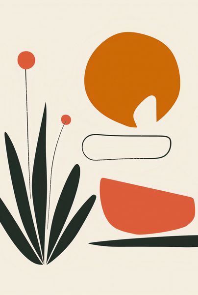 Plakat 68x101cm Abstrakcyjny Zen zdjęcie 1