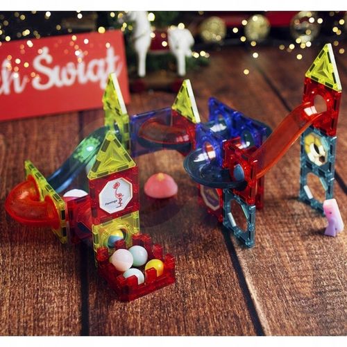 Klocki Magnetyczne Tor Kulkowy 75 el. WOOPIE na Arena.pl