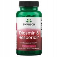 SWANSON DIOSMINA 500mg HESPERYDYNA 100mg 60k ŻYLAKI KRĄŻENIE