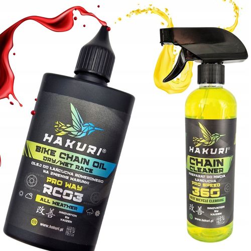 SMAR do ŁAŃCUCHA rowerowego ZESTAW warunki SUCHE MOKRE ZMIENNE + 4 Szczotki na Arena.pl