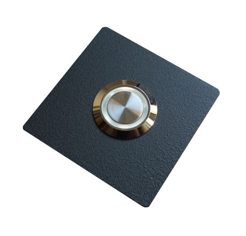 Przycisk dzwonka do domofonu wyjścia furtki bramy drzwi słupka LED czarny na Arena.pl