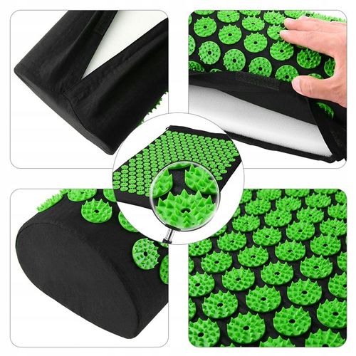 MATA DO AKUPRESURY ZIELONA + PODUSZKA na Arena.pl