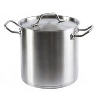 Garnek 100 l wysoki z pokrywą - garnki z dnem 3 warstwowym sandwich