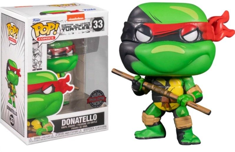 Funko POP! Comics TMNT Turtles Donatello 33 Special Edition zdjęcie 1