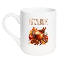 KUBEK "PIŹDZIERNIK" Wzór - Elegant Coffee 330 ml