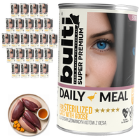 BULTI Daily Meal Sterilized mokra karma dla kota Kurczak z Gęsią 24x400g