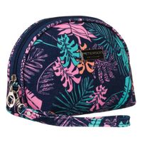 kompaktowa kosmetyczka damska z botanicznym printem - peterson