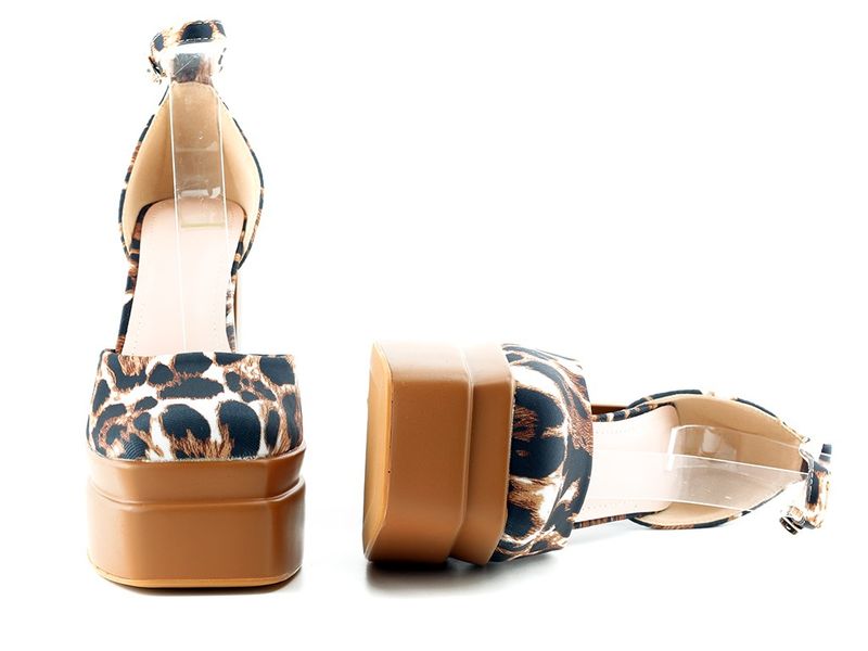 Panterki buty na platformie na słupku 40 zdjęcie 5