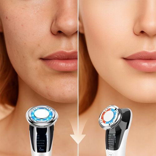 MASAŻER DO TWARZY EMS ULTRADŹWIĘKI FOTON KRIOTERAPIA MEZOTERAPIA 7w1 na Arena.pl