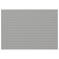 Koc obciążeniowy, szary, 155x220 cm, 11 kg, tkanina