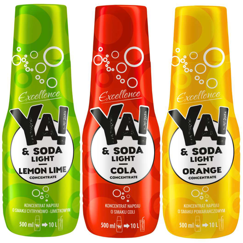 Ya! mix syropów do soda stream bez cukru 3 x 500ml na Arena.pl