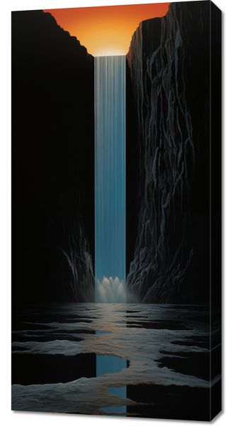 Obraz 50x100cm Wodospad Światła zdjęcie 1