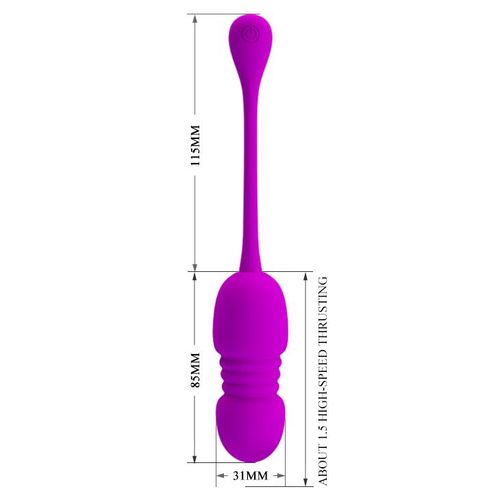 wibrujące jajko pretty love callie fioletowe 12 wibracji 12 pchnięć usb na Arena.pl