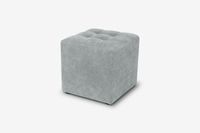 Pufa Pikowana Kostka Tapicerowana salon Siedzisko Guziki