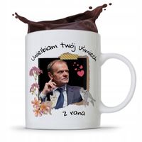 Kubek Donald Tusk Po Platforma Uśmiech Z Rana Z Nadrukiem Ze Zdjęciem