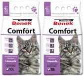 Żwirek dla kota Benek COMFORT Lawenda 20L BENTONITOWY Żwirek Lawendowy