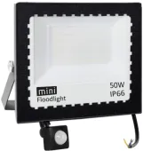 HALOGEN LED 50W NAŚWIETLACZ SLIM CZUJNIK RUCHU ZEWNĘTRZNY DO MAGAZYNU