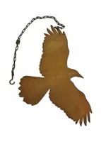 Metalowy Orzeł na łańcuszku Dekoracyjna Ozdoba Ogród Dekoracja Zwierzę Rdza