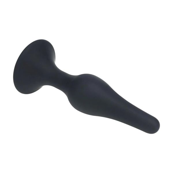 Slim Silicone Anal Plug - Xl - Black zdjęcie 4