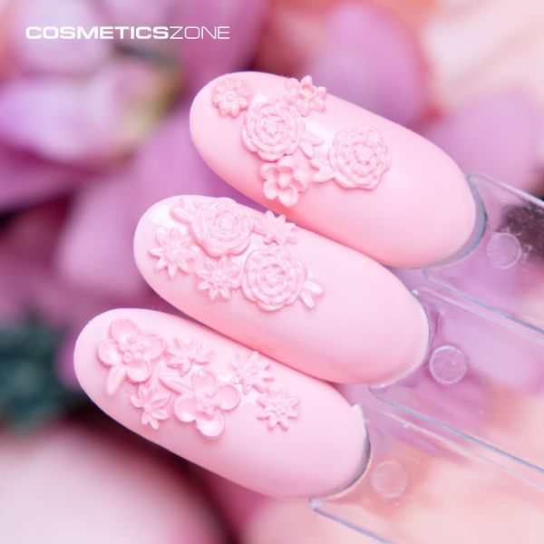 Silikonowe foremki do ozdób 3D z lakieru, żelu, akrylu – #2 kwiatki 14 wzorów zdjęcie 2