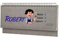 TERMINARZ MURARZA personalizowany 2026 tygodniowy kalendarz biurkowy