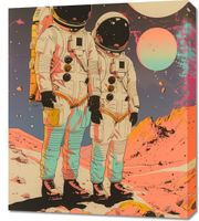 Obraz 60x70cm Astrounauci Kosmonauci