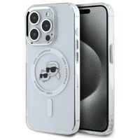 Etui Karl Lagerfeld do iPhone 15 Pro, Biały, MagSafe