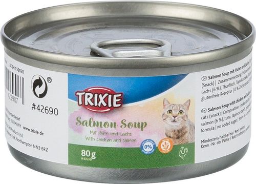 TRIXIE Salmon Soup Zupa łososiowa łosoś kurczak przysmak kota puszka 80g na Arena.pl