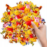 NAKLEJKI ETYKIETY NA ZESZYT NALEPKA Z POSTACIAMI KUBUŚ PUCHATEK WZORY 6 SZT