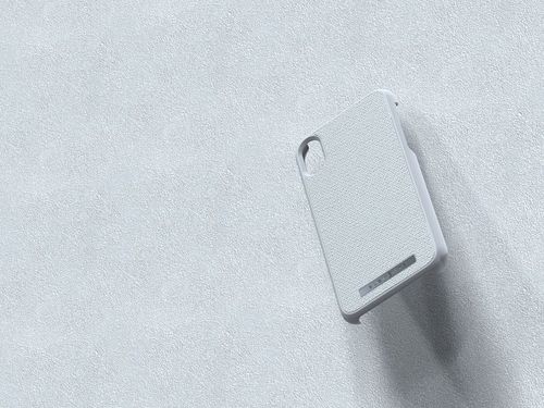 Materiałowe etui iPhone Xs X (Light Grey) na Arena.pl