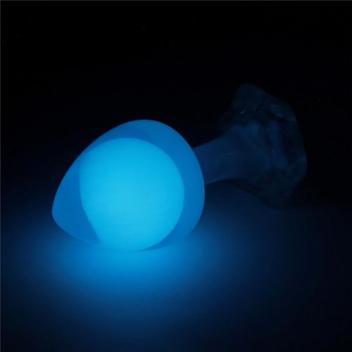 Gemoria Silicone Butt Plug (Glow-In-The-Dark) - Blue na Arena.pl