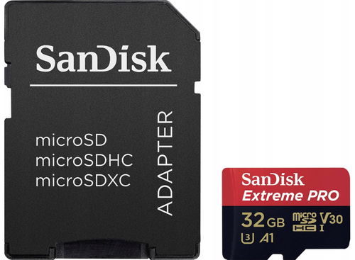 Karta SanDisk micro SD 32GB Extreme Pro 100MB/s 4K na Arena.pl