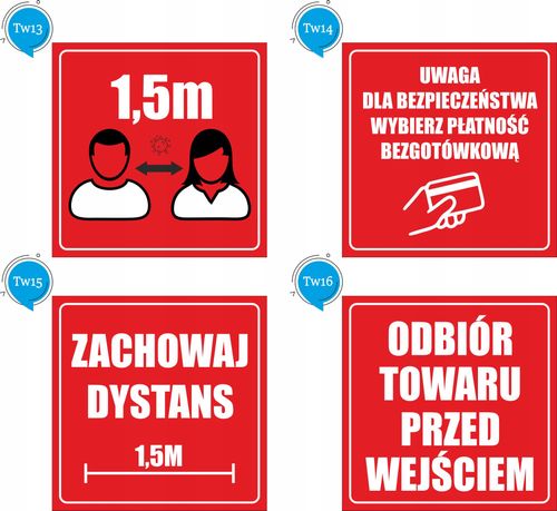 Wejście tylko w masce ochronnej NAKLEJKA na Arena.pl