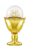 balon foliowy Kielich z hostią złoto-biały 45cm