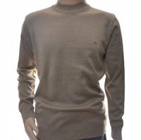 Sweter męski półgolf klasyczny ze znaczkiem XXL