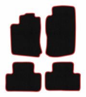 Dywaniki welurowe CARLUX-RED do Opel Vectra B 1996-2001, czarne/czerwone