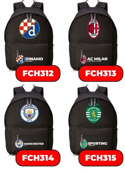 Plecak Szkolny Czarny FC BARCELONA Kluby Piłkarskie Piłkarze Sportowe Wzory zdjęcie 11