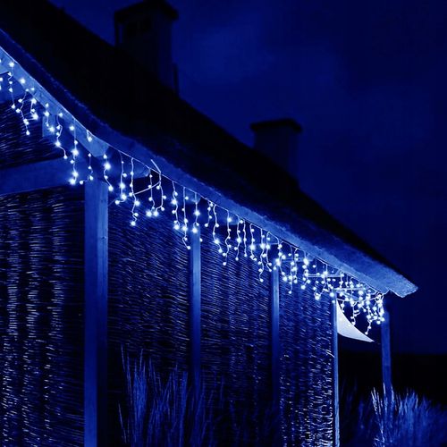 LAMPKI SOPLE 300 LED ZEWN. NIEBIESKIE CHOINKOWE FLASH KURTYNA ŚWIETLNA IP44 na Arena.pl