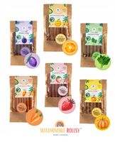 Witaminowe rollsy owocowo warzywne 6 smaków 300 g